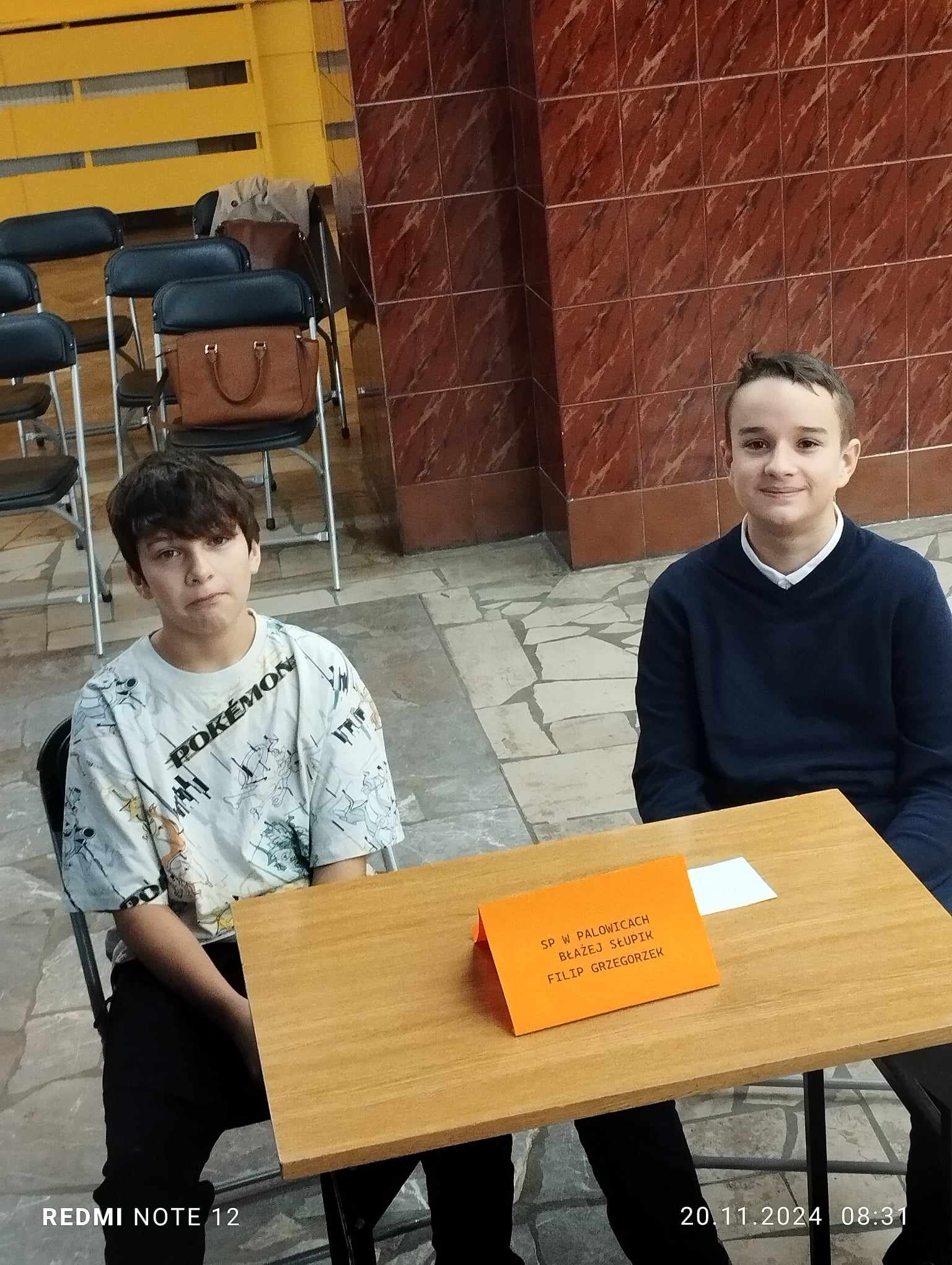 Nasi uczniowie w trakcie konkursu